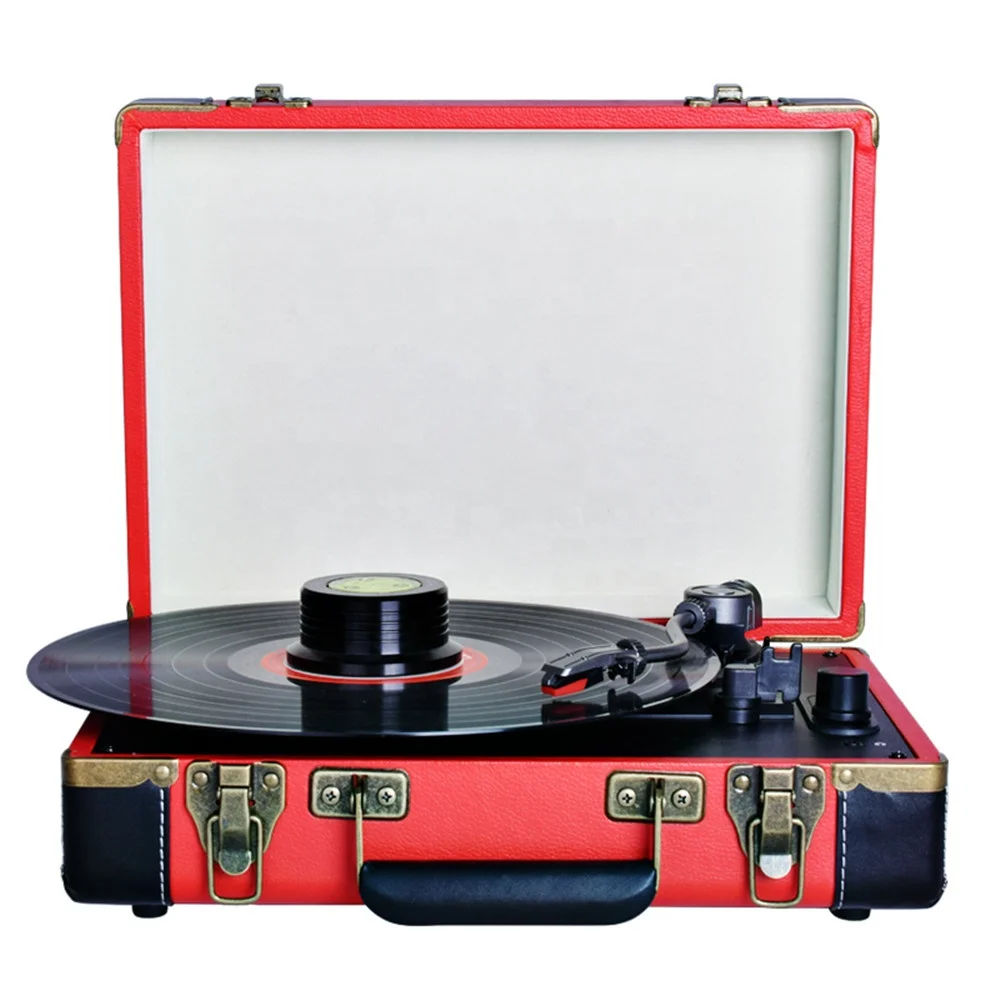 Hot sale Vinyl record player modern portable old-fashioned phonograph LP retro portable radio living room