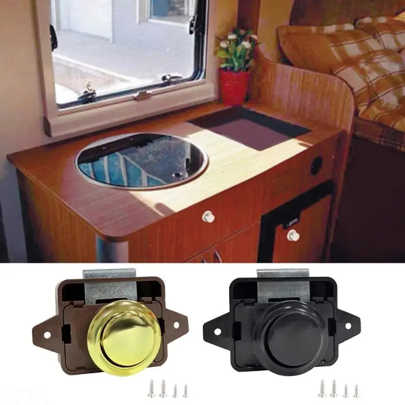 

G7NA Keyless Door Lock for Campers Furniture Cupboard Push Latches Furniture Hardware