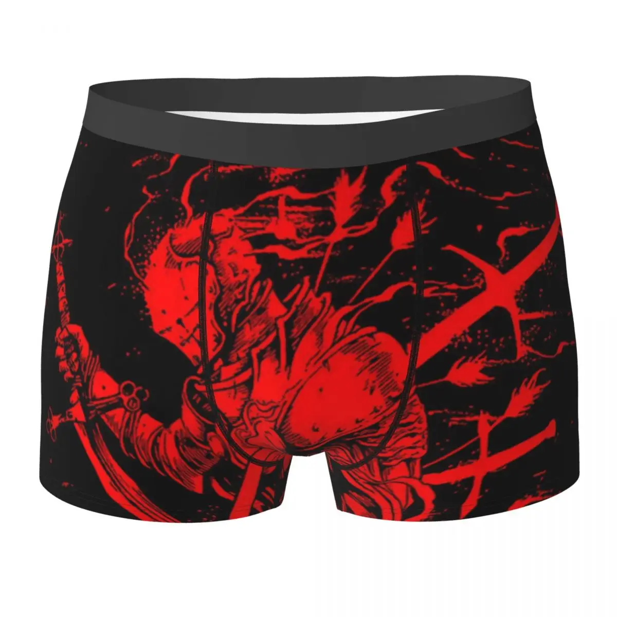 Dark Soul Praise The Sun Men's Boxer Briefs Shorts Men Underpants Cartoon Anime Funny Men's Panties Soft Underwear For Men