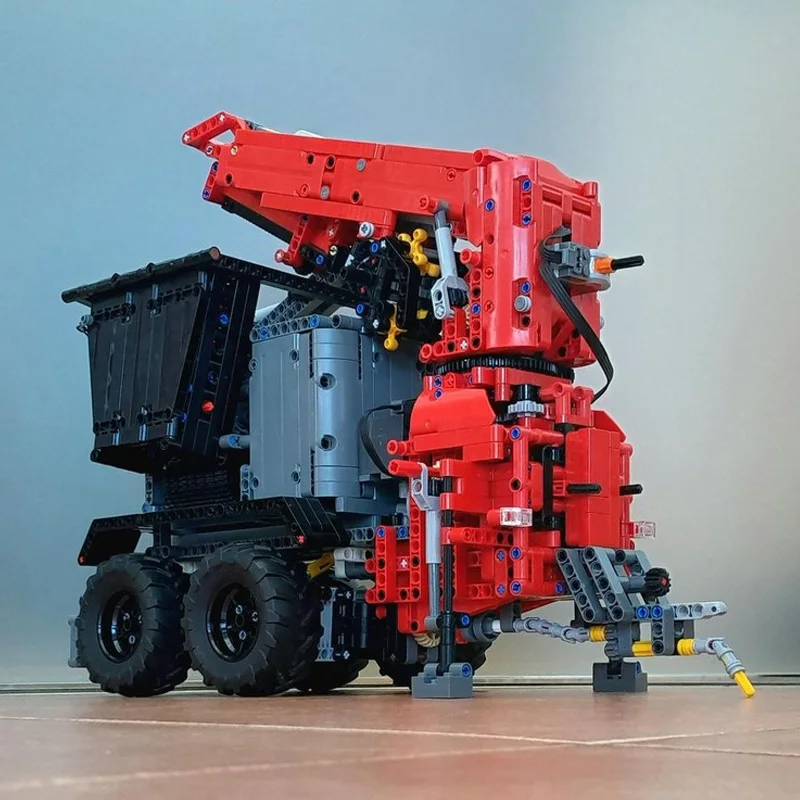 SKH-150 Holzhacker Anhänger Modell Bausteine Set DIY Montage Ziegel Maschinen Sammlung Pädagogisches Spielzeug Geschenk