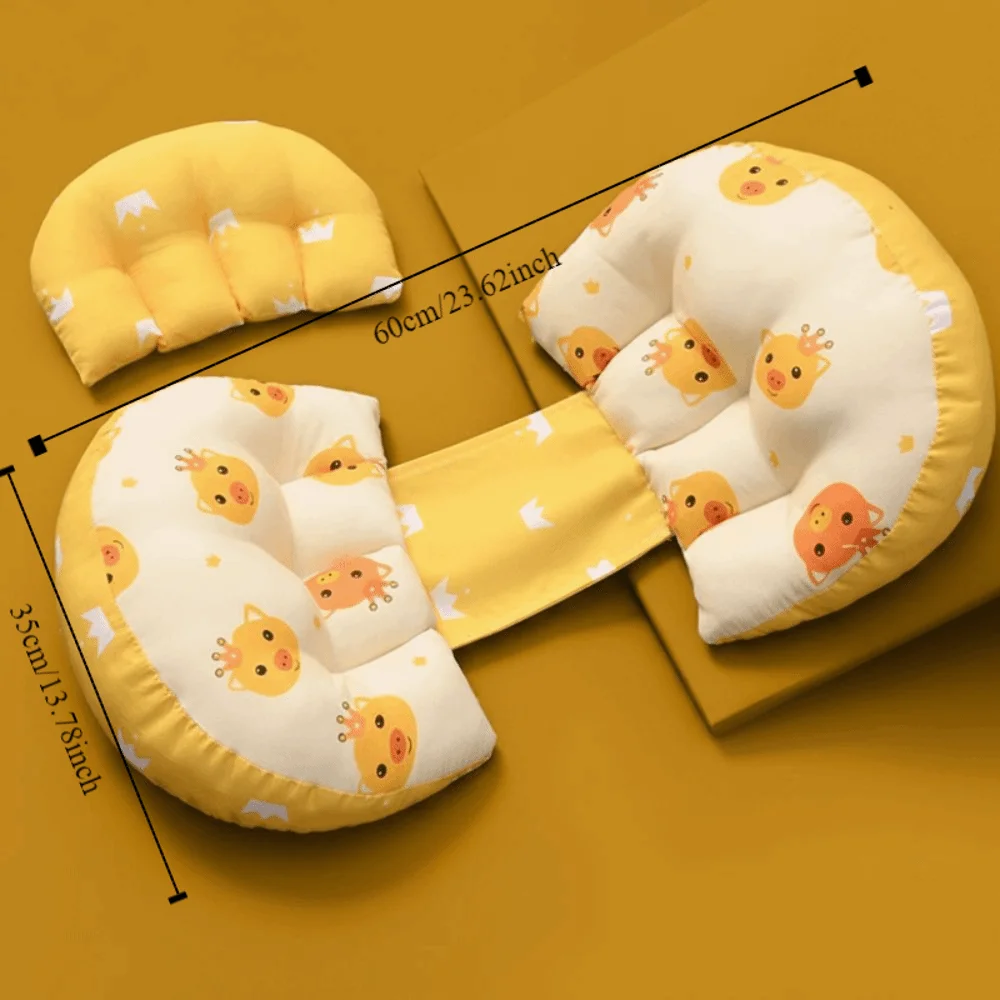 High Resilience Pregnancy Pillow Adjustable Distance Cartoon Maternity Cushion Ergonomic Animal Pattern Sleeping Body Pillow