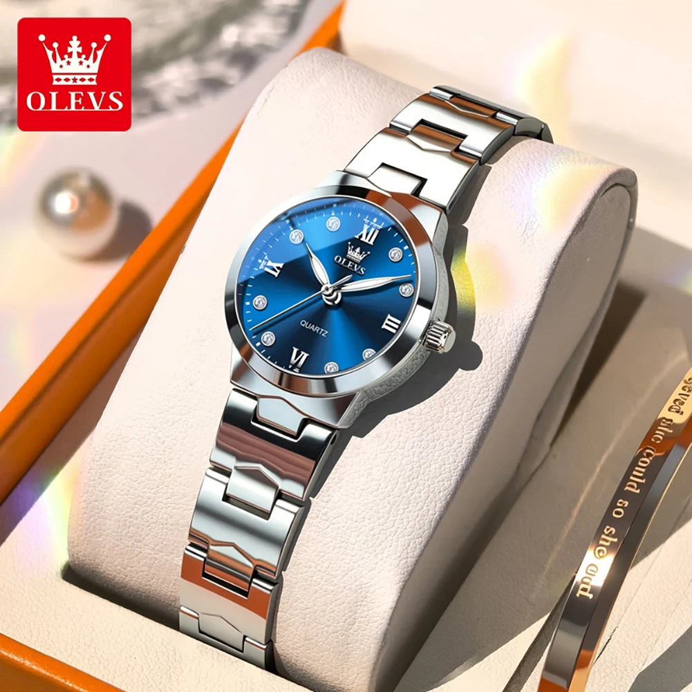 OLEVS 3735 Luxury Brand Women's Watch High Quality Stainless Steel Business Ladies' Watch Set