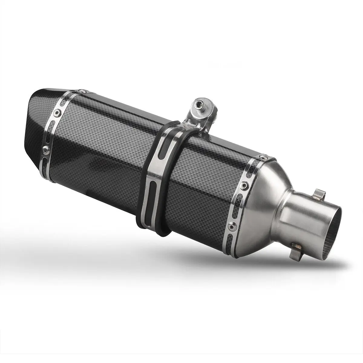 Universal Motorcycle Exhaust Silenciador, Escape Moto Tube para Yamaha R15, CRF 230, TMAX500, CB400, CB650F