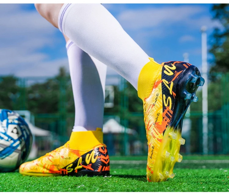 Professionelle Fußballschuhe Herren Fußballschuhe Society Fußballschuhe FG Ultraleichte Trainings-Fußballschuhe Outdoor-Sportschuhe – Detail 24