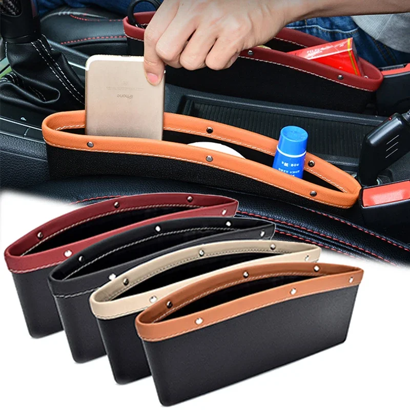 

PU leather organizer for car seats, space storage bag, phone wallet, coins, keys, car organizer, car parts