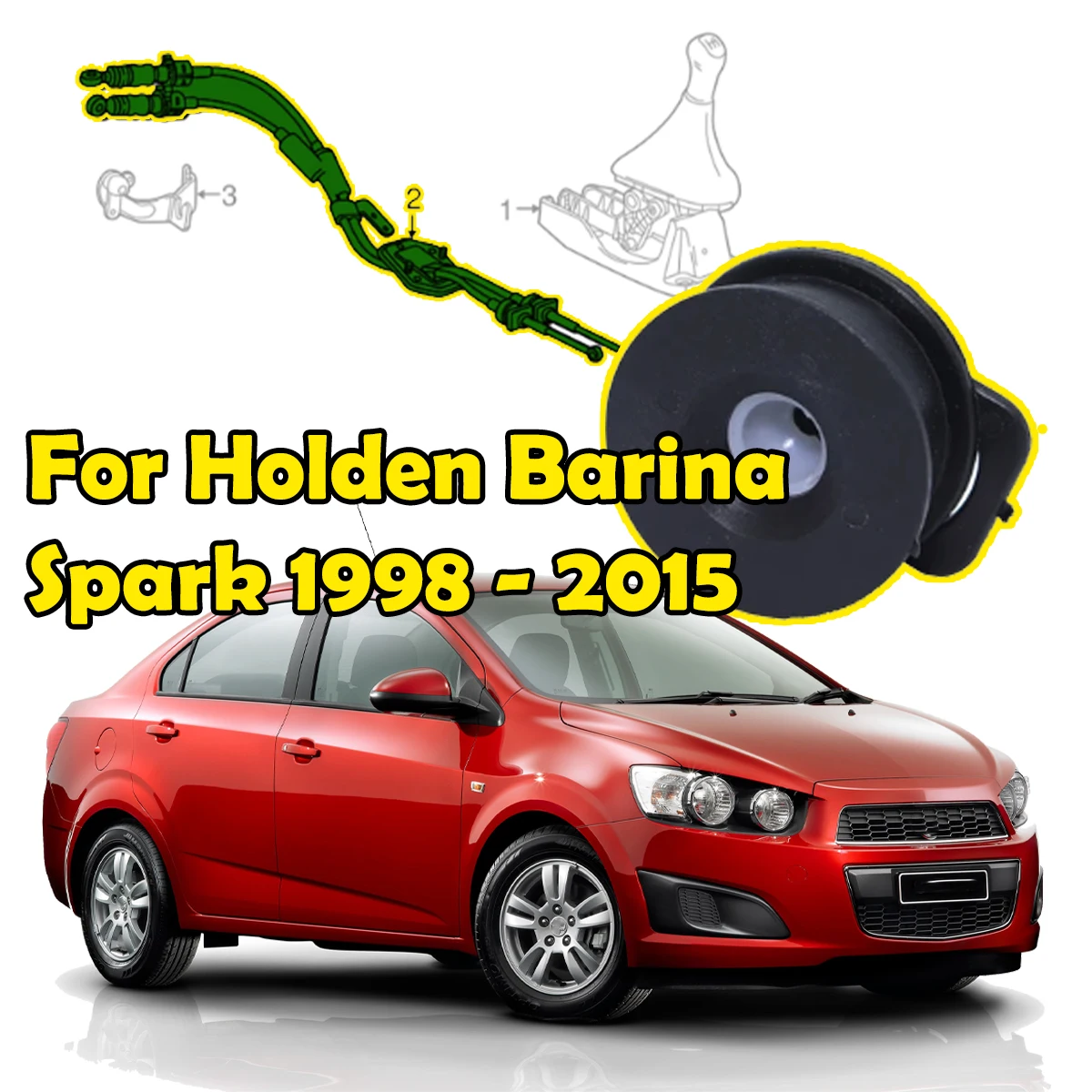 For Holden Barina Spark Manual Transmission Shift Selector Lever Cable Bush Linkage End Cap Cup Connector Repair Kit 1998 - 2015