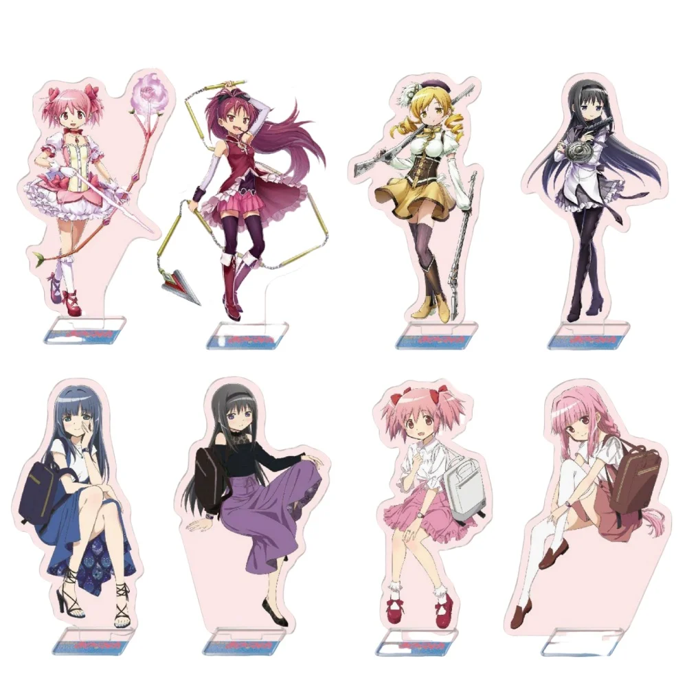 15cm New Anime Puella Magi Madoka Magica Kaname Madoka Acrylic Stand Figure Model Plate Collection Desktop Decor Xmas Gifts