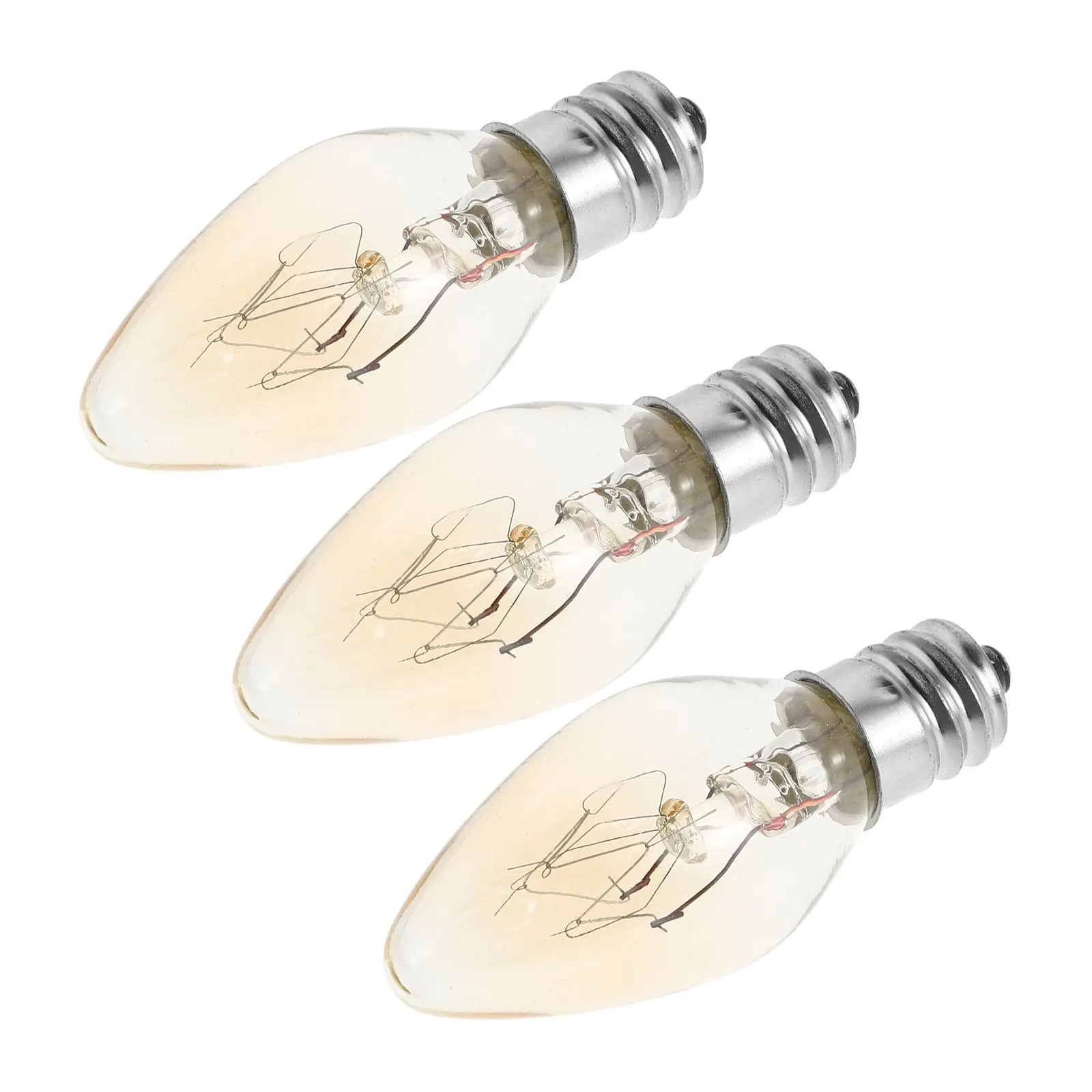 3 Pcs Bulb Bulbs for Wax Warmers Small Night Light Lights Clear Replace