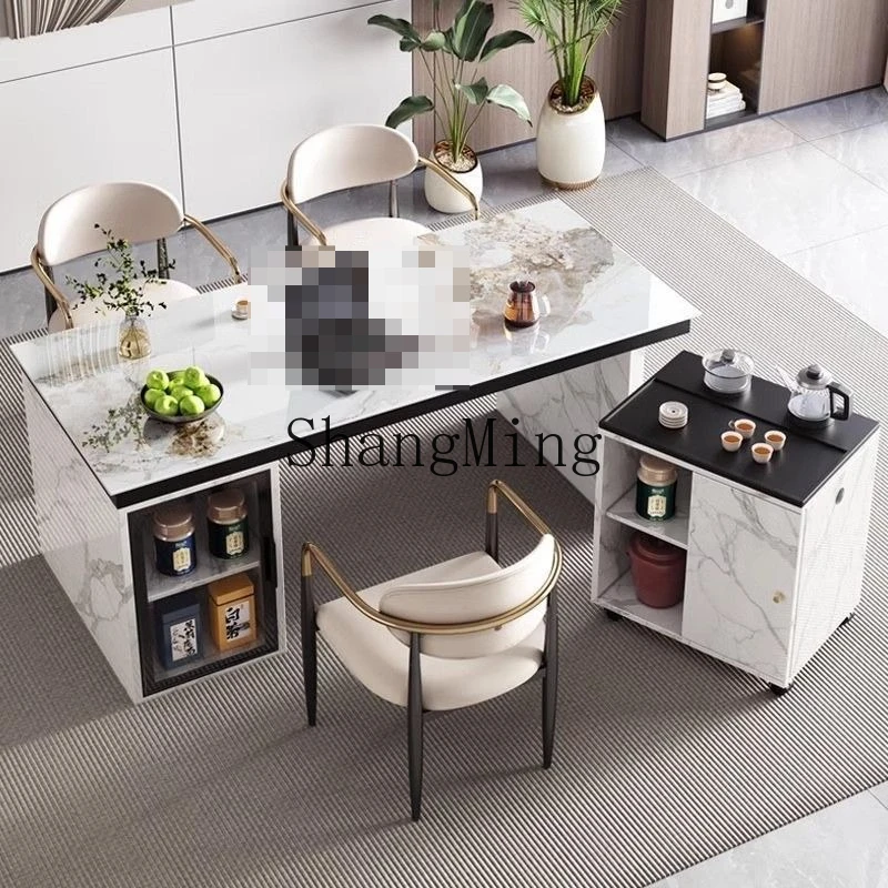 SM slab tea table modern light luxury household small tea table balcony office tea table and chair