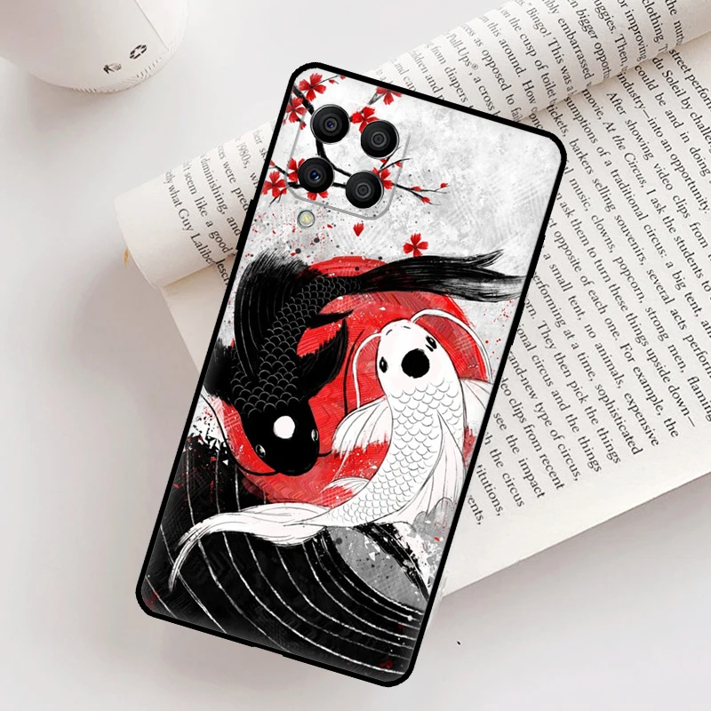 Yin Yang Koi Custodia per Samsung Galaxy M31 M11 M14 M34 M54 M12 M32 M52 M15 M13 M06 M16 M36 M56 M53 M35 M55