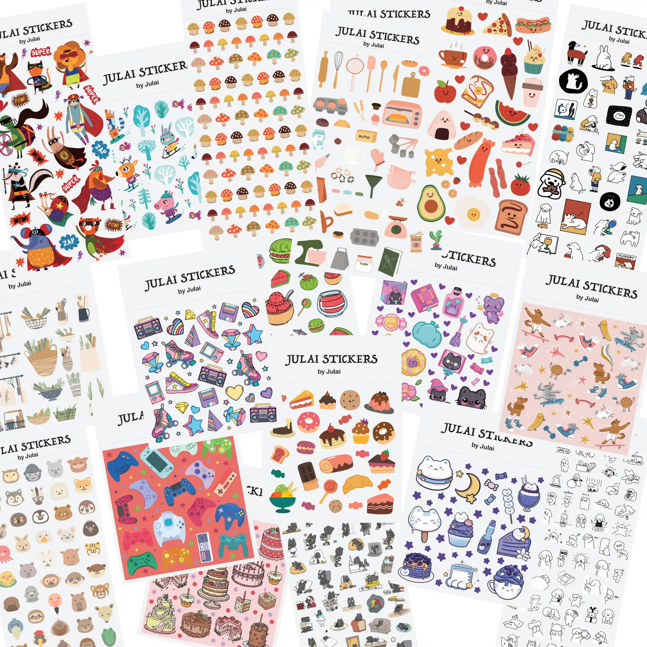 A variety of Cute Decorative sticker Sheets bottle Diary journal Collage Phone Scrapbooking Album Happy Gift Decoration