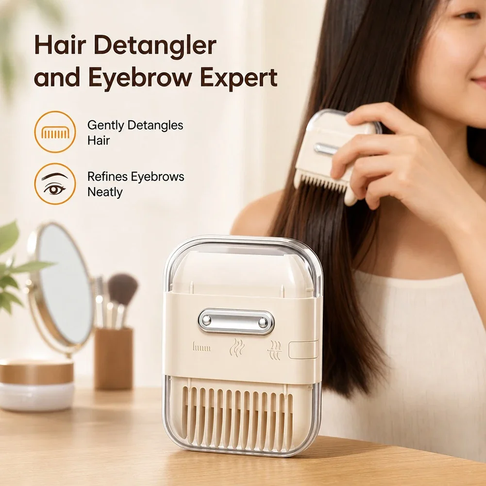 Double Head Multi-function 5-in-1 Manual Hair Trimmer Comb Bang Thinning Remover for Salon and Home Styling