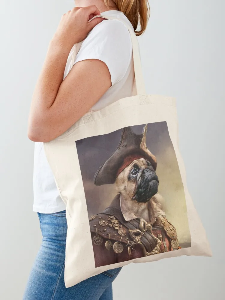 Pirate Pug Dog Halloween Tote Bag female bag Cloth bags