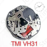 VH31 barrido segundo 3 manos movimiento de cuarzo japonés módulo de tiempo Tmi movimiento Vh31b 110 1⁄2 Ligne movimiento de cuarzo tres manos 1/4 Cen