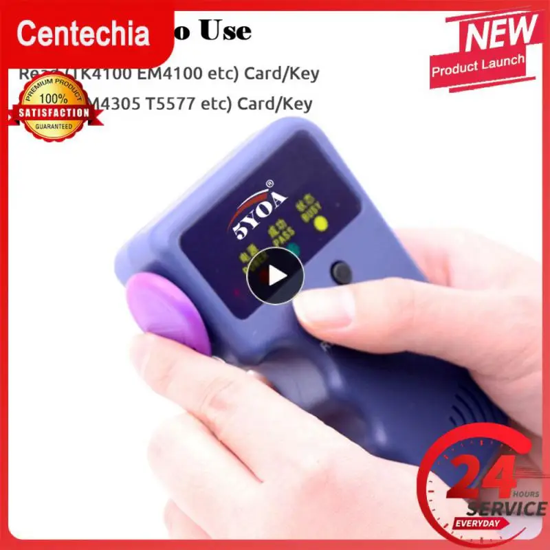 เครื่องทำสำเนาแบบพกพาได้ EM4100 RFID RFID เครื่องอ่านโปรแกรมเมอร์ EM4305เขียนซ้ำได้ T5577สามารถเขียนซ้ำได้คีย์ฟอบส์การ์ด