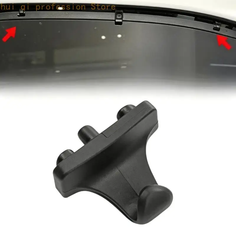 1 Paar Ersatz-Sonnenschutzhaken-Clip für die Hintertür für W205 2015–2021, A2058120014, Sonnenschutzhaken, Kfz-Zubehör, Schwarz – Detail 2