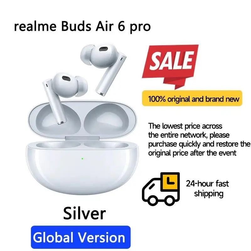 2025 Global Version Buds Air 6 Pro True Wireless Earphone 50dB Deep Sea Noise Reduction 2.0 Bluetooth 5.3 IP55 Headphone