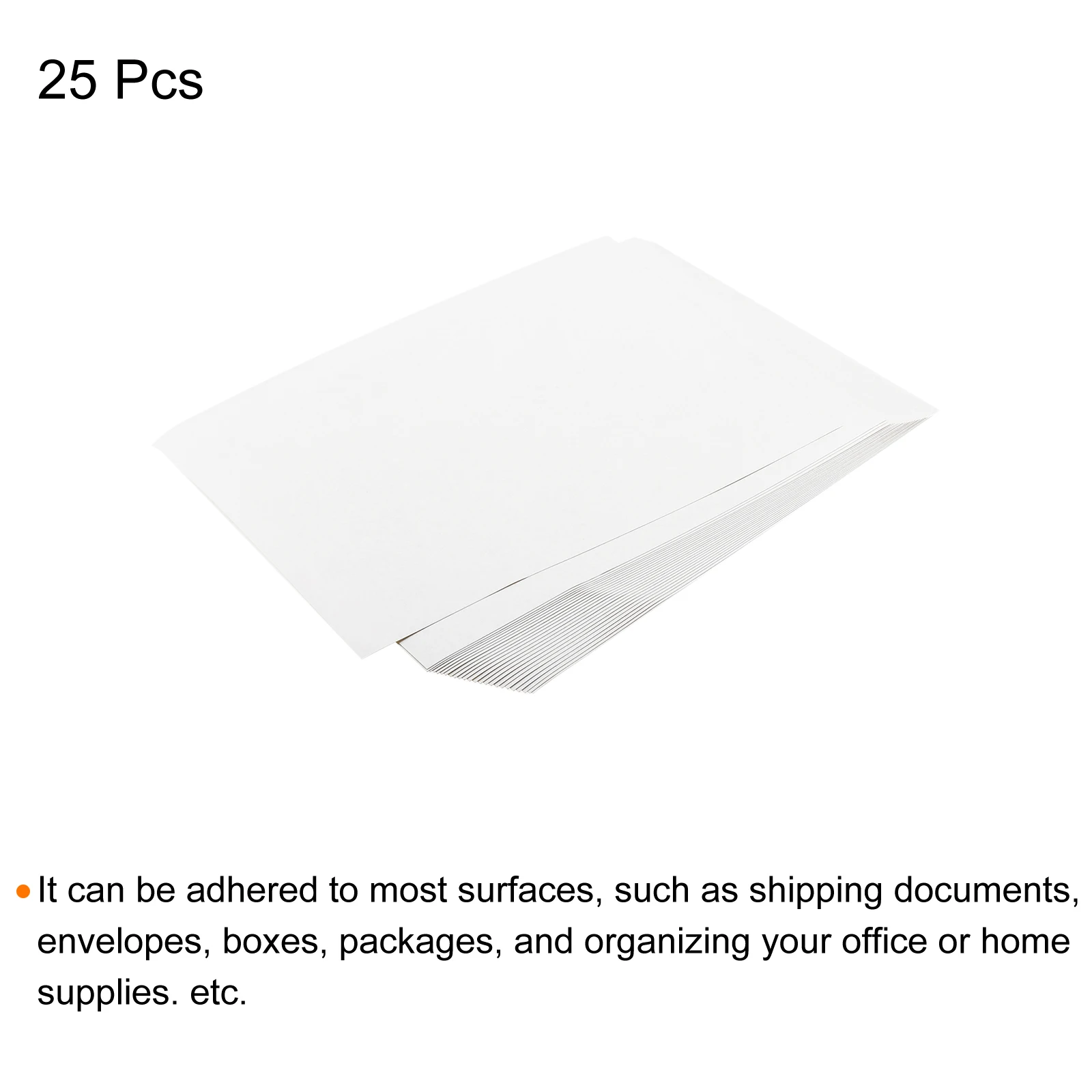 25/50 Adhesive Sheets A5 Writing Paper Sticker Full Sheet Shipping Label for Copier Laser or Inkjet Printer White (1Label/Sheet)