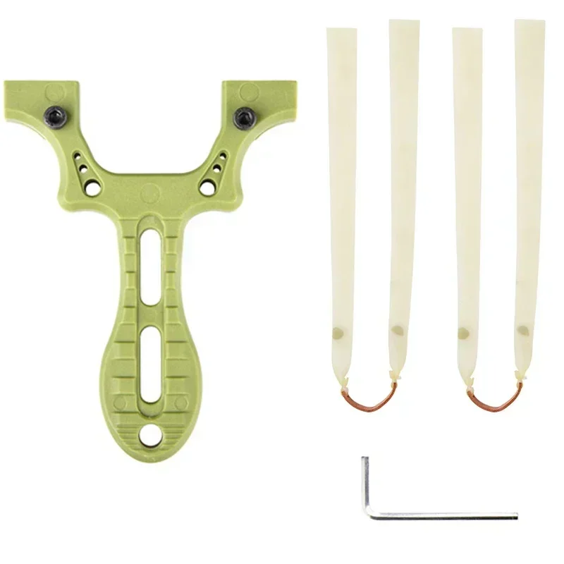 Quick Press Slingsshot Green Portable Slingshot Outdoor Shooting Slingshot Simpleshot High Precision Sling Hunting Accessories