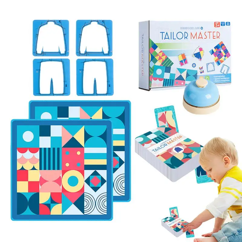 Fabric Tailor Master Game Children Drawing Colour Matching Game Children's Educational Thinking Concentration Training Toy