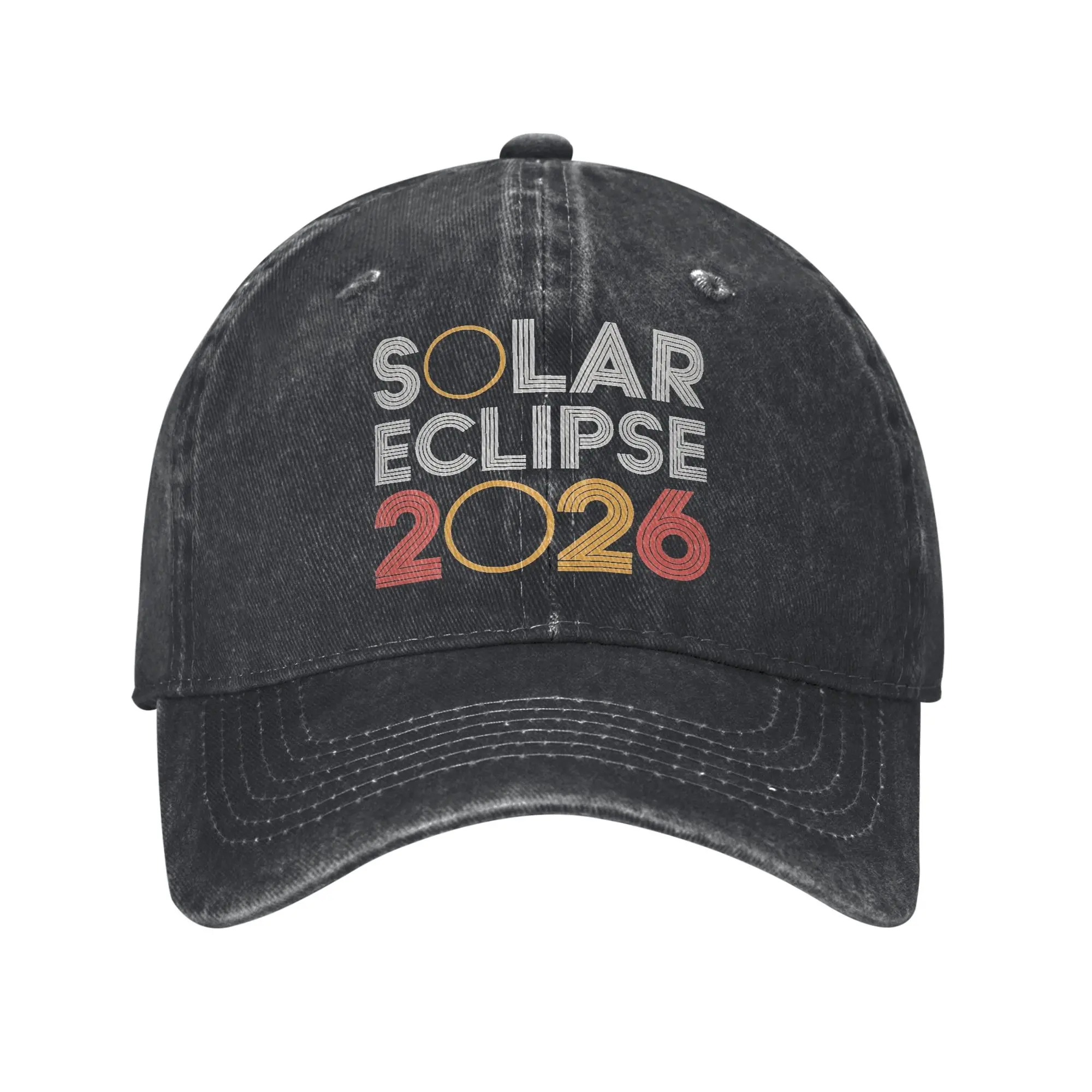 Spain Total Solar Eclipse 2026 Baseball Cap Vintage Distressed Washed  Snapback Hat Unisex Style Summer Adjustable Fit Caps Hat