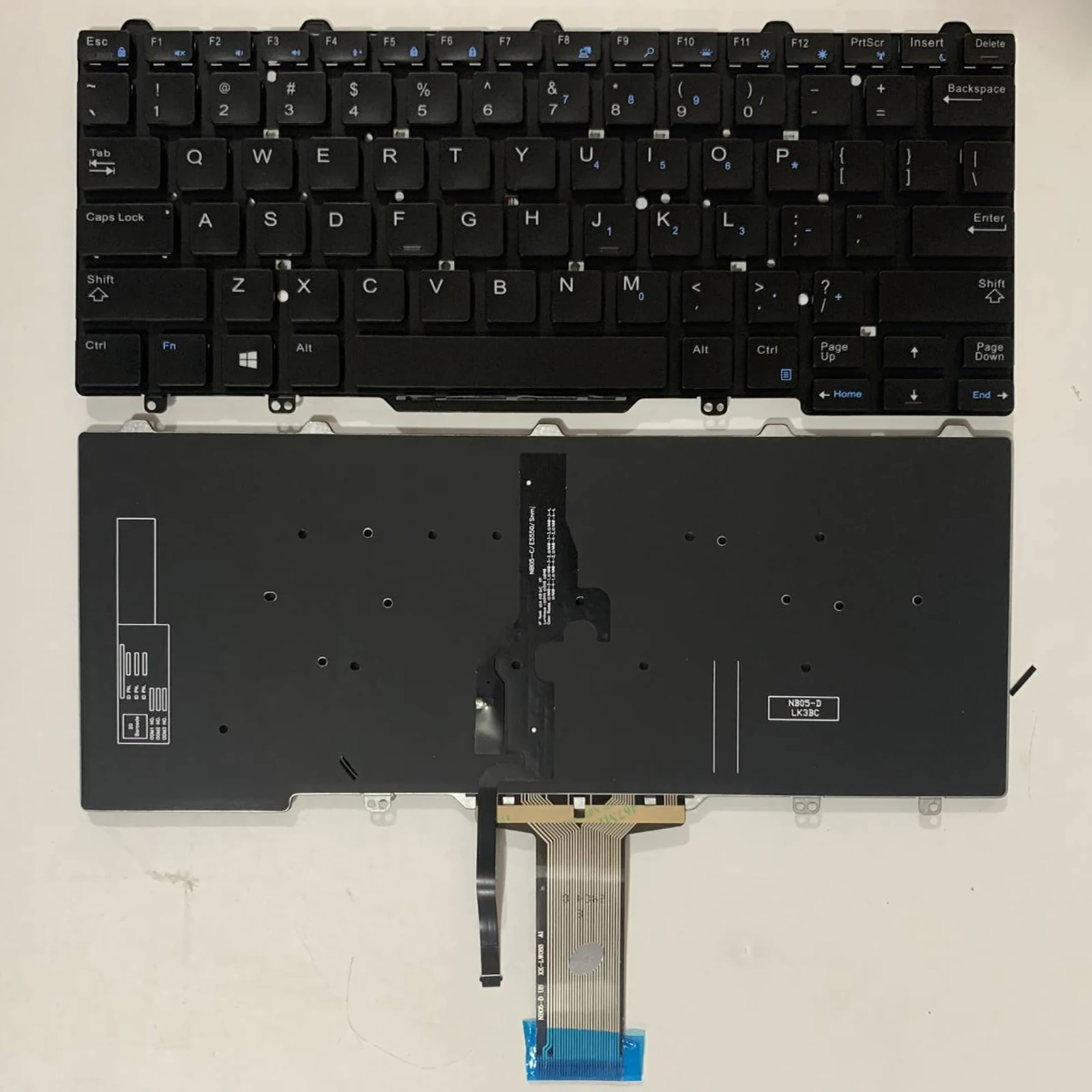 Laptop keyboard US Layout for Dell Latitude P40G 3340 3350 5480 5488 5490 P40G