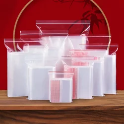 100pcs/pack Small Zip Lock Plastic Bag Reclosable Transparent Bag Shoe Bag Vacuum Bag Poly Clear Bags