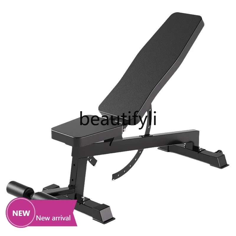 Taburete con mancuernas para silla de fitness, multifunción ajustable, taburete plano oblicuo superior, taburete de banco crunch