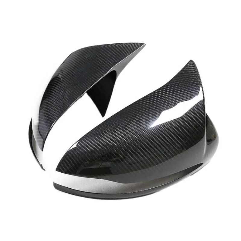 

Suitable for Mercedes-Benz B C E S-Class AMG GT C300 Dry Carbon Fiber Horn Patch Rearview Mirror Cover Reversing