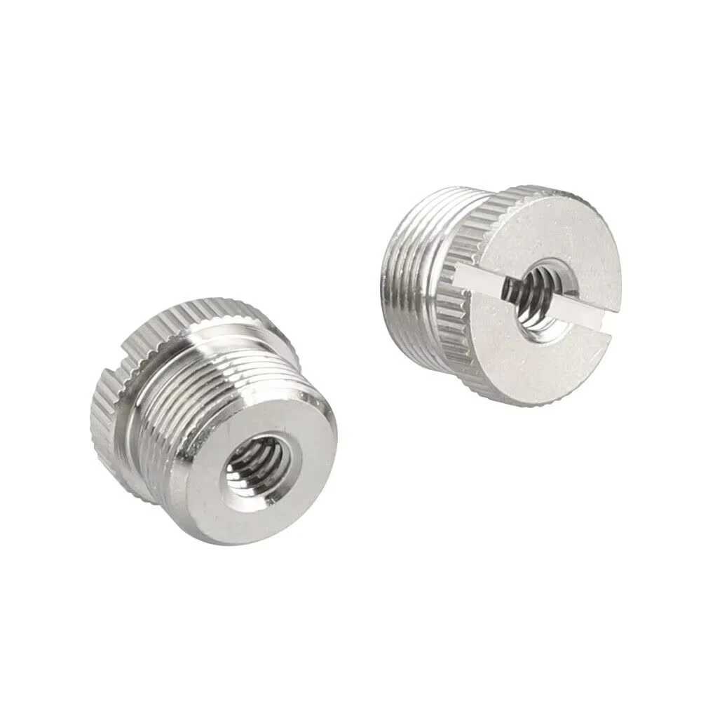 2x5/8 ''-27 ذكر إلى 1/4''-20 أنثى برغي محول لحامل الميكروفون 5/8 "إلى 1/4" محولات ل ترايبود وميكروفون