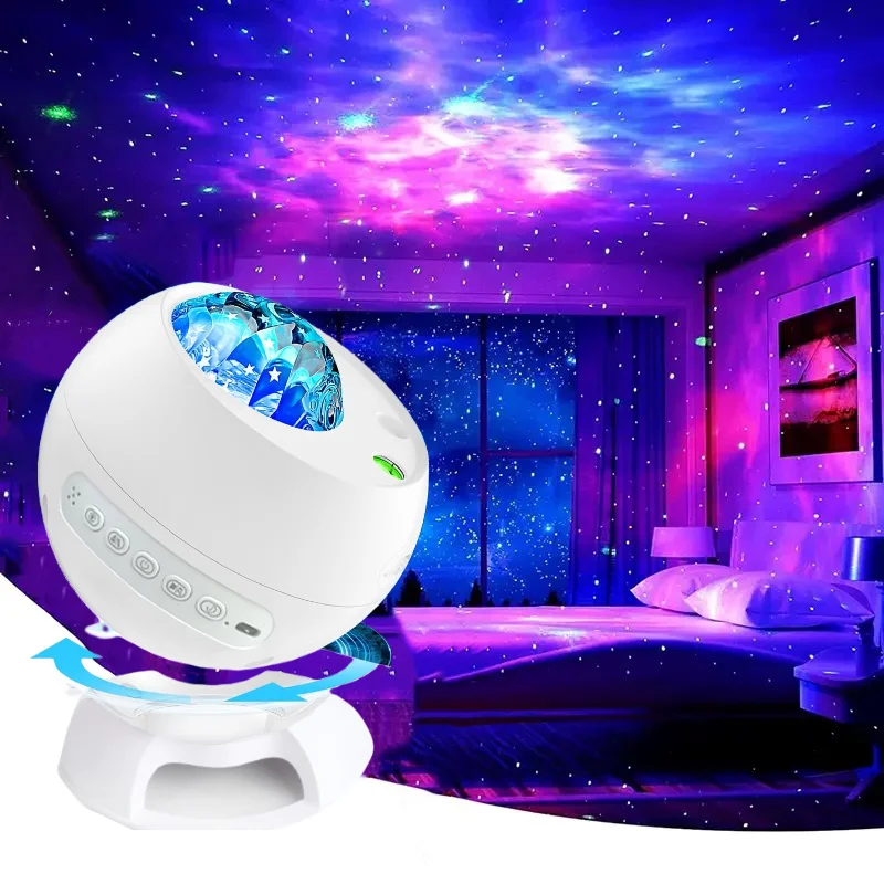 Galaxy Star Projector Starry Sky Night Light Northern Light Ceiling Projector Remote Control Interior Decoration Christmas Gift