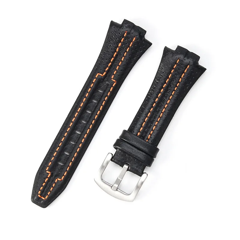 15mm Genuine Leather Watch Straps for Seiko sportura SNL029P2 SNL021P1 SNA595P2 SNL017P1 Watchband Waterproof Sport Bracelet