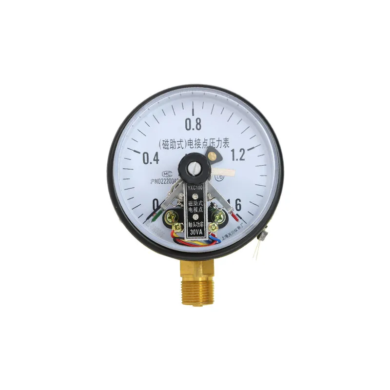 

Электрический контактный манометр YXC-100 220В с магнитным приводом, ударопрочный, вакуумный, с блоком управления 380В