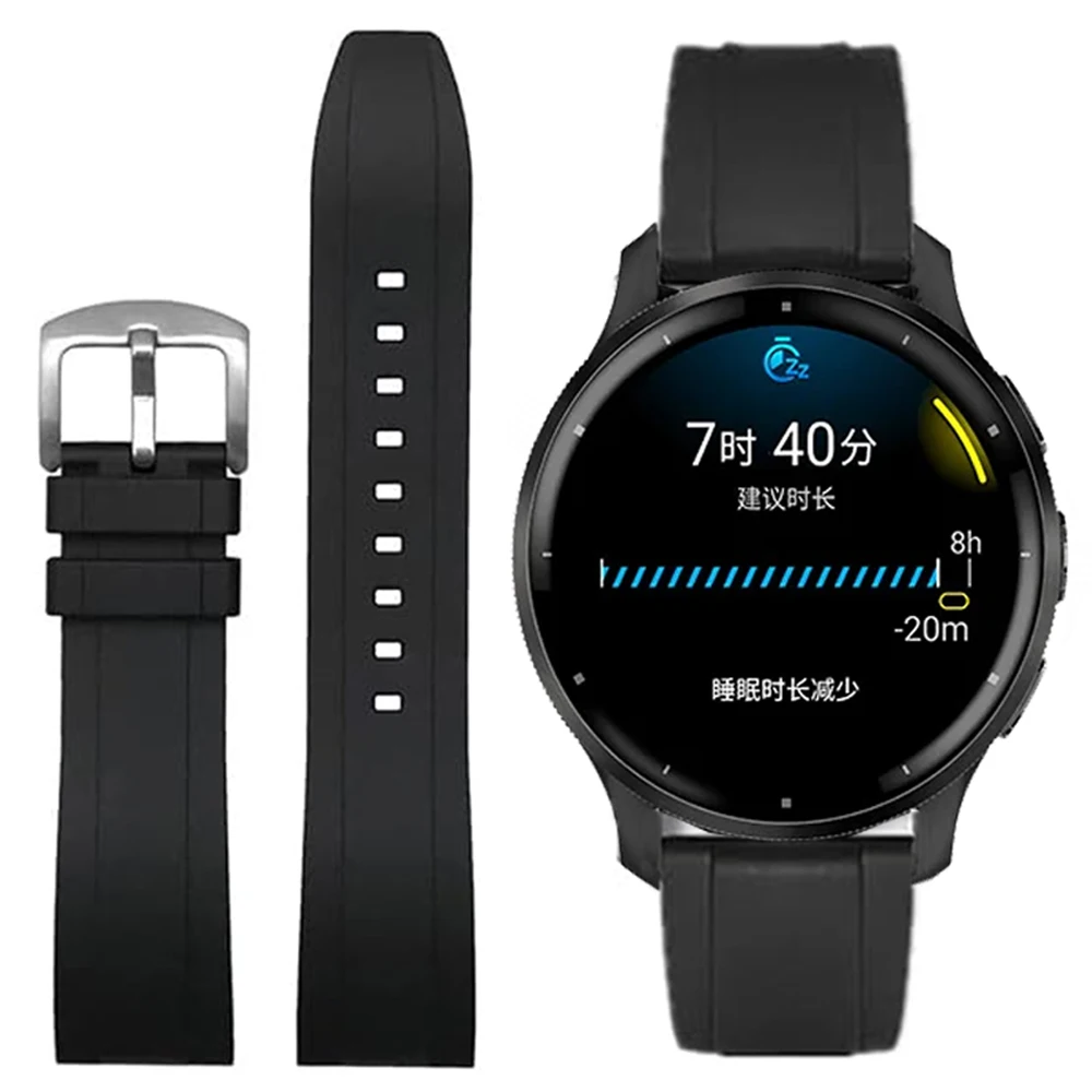 Rubber 20 22mm Watch Strap for Garmin Venu 3 2 Premium Band Forerunner 265 255 165 Venu Sq 2 Vivoactive 4 5 Replacement Bracelet