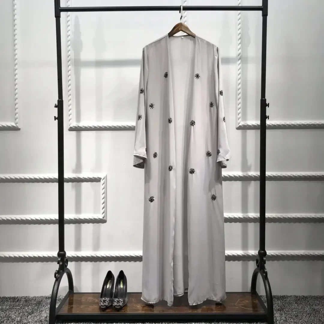 Abaya Kimono Kaftan Dubai Islam vestido musulmán Abayas caftán Marocain Qatar Omã Turquía ropa para mujeres bata Mujer