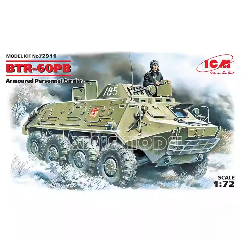 

ICM Plastic Assembled Model Kit 72911 BTR-60PB Armored Personnel Carrier 1/72