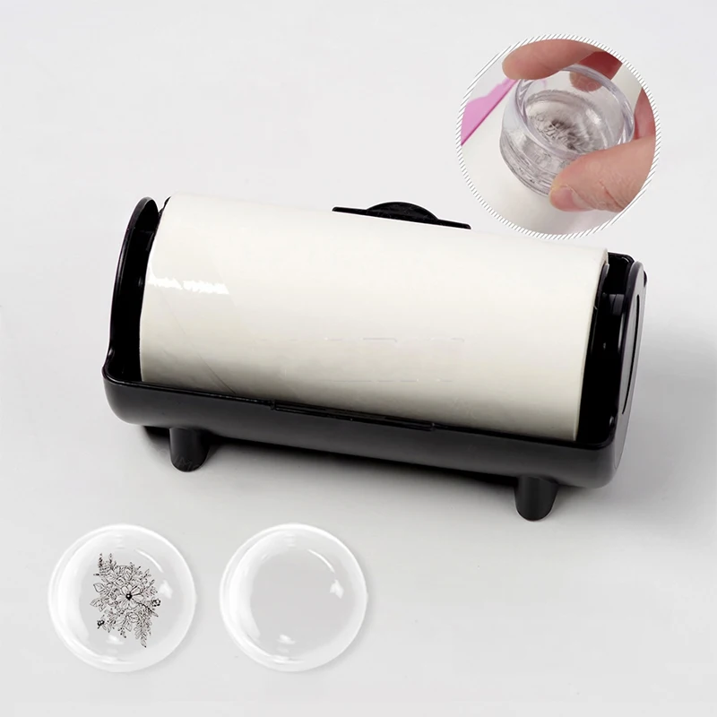 1 لفة مانيكير ختم تنظيف ورقة ختم البولندية الطلاء إزالة ملصق نظافة اكسسوارات مسمار الفن مانيكير أداة #2