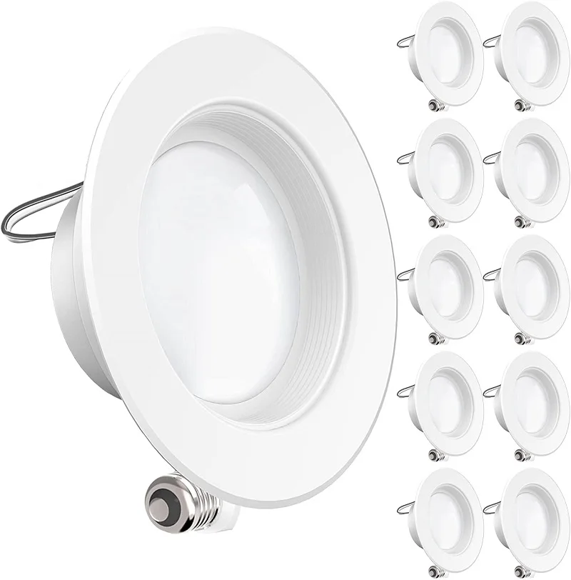 8 Pack 5/6 inch High Brightness LED Recessed Downlight 12W Dimmable 5000K Daylight White LED Recessed Ceiling Light