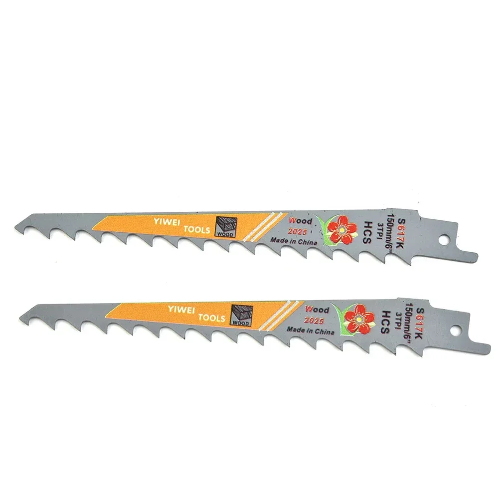 2 szt. Brzeszczoty do pił szablastych HCS wyrzynarka wielofunkcyjna tarcza tnąca S617K 150mm Multitool tarcza tnąca do cięcia drewnianych płytek z tworzyw sztucznych