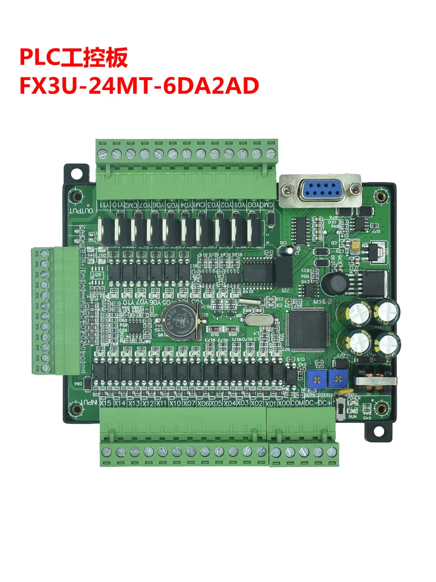 

PLC industrial control board FX3U-24MT high speed with analog stm32 programmable controller transistor output with 485