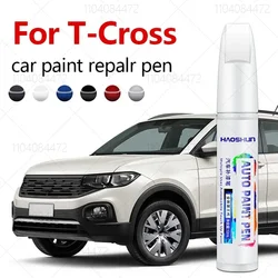 For Volkswagen T-Cross 2018-2025 PQ261 Paint Repair Brush Touch Up Scratch Remover DIY Auto Accessories Black White Gray Blue