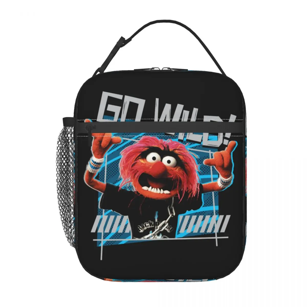 Custom Muppets Animal Go Wild Insulated Lunch Tote Bag Women Anime Cartoon Portable Thermal Cooler Bento Box Work School Travel