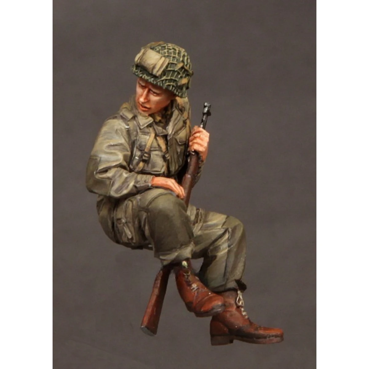 Kit de figurines en résine non peintes, thème militaire, parachutiste américain, modèle GK non assemblé et non peint, 1/35