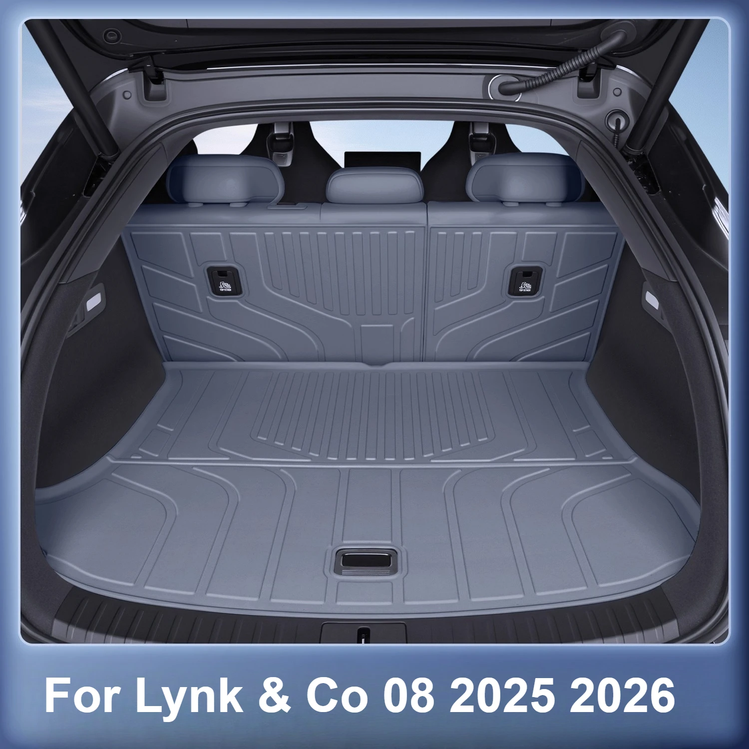 

For Lynk & Co 08 EMP 2025 2026 Full Surround TPE Trunk Mat Waterproof Wear-Resistant Scratch-Resistant Modification Accessory