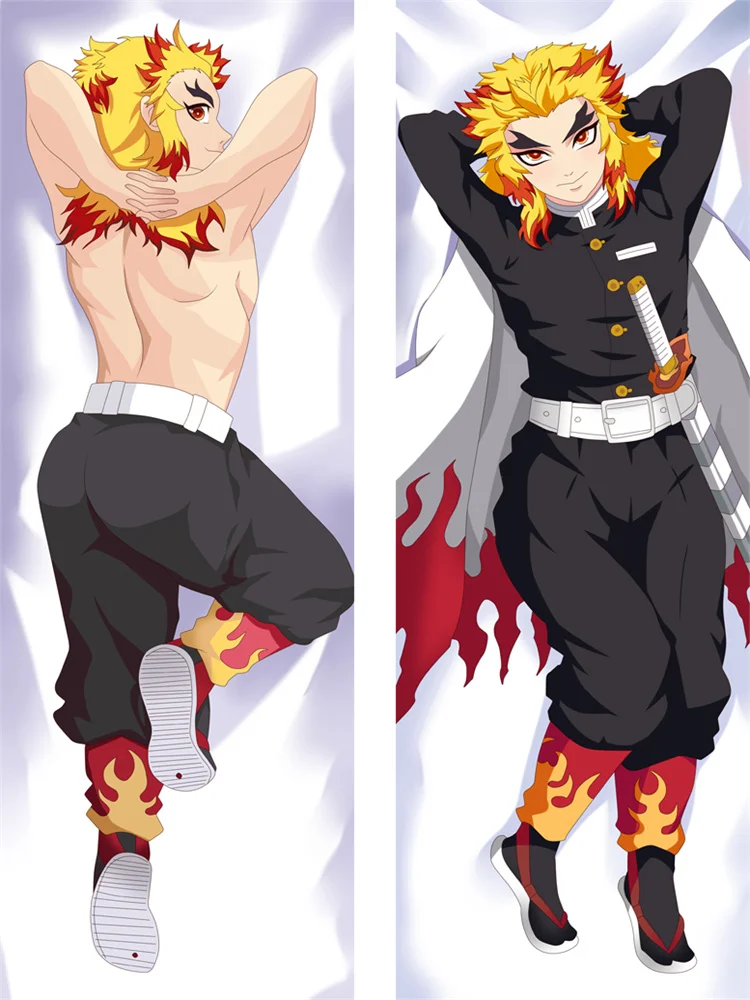 DIY Personalized Anime Rengoku Kyoujurou Dakimakura Pillowcase Home Bedding Double-sided Print Hugging Body Pillow Cover Case