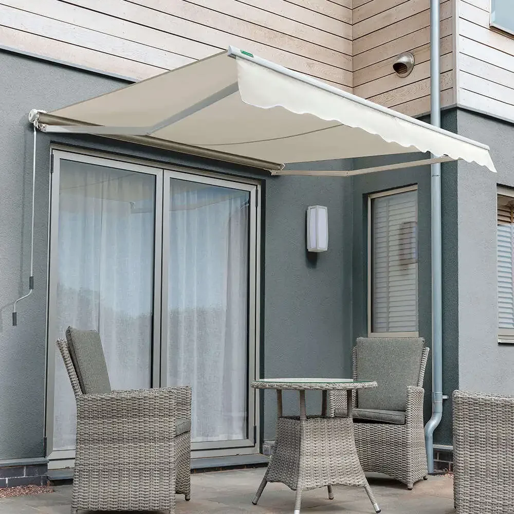 Affordable Commercial Use Outdoor Large Size Sunshade Space Saving Design Awning Hurricane Impact Resistant High Quality Canopy