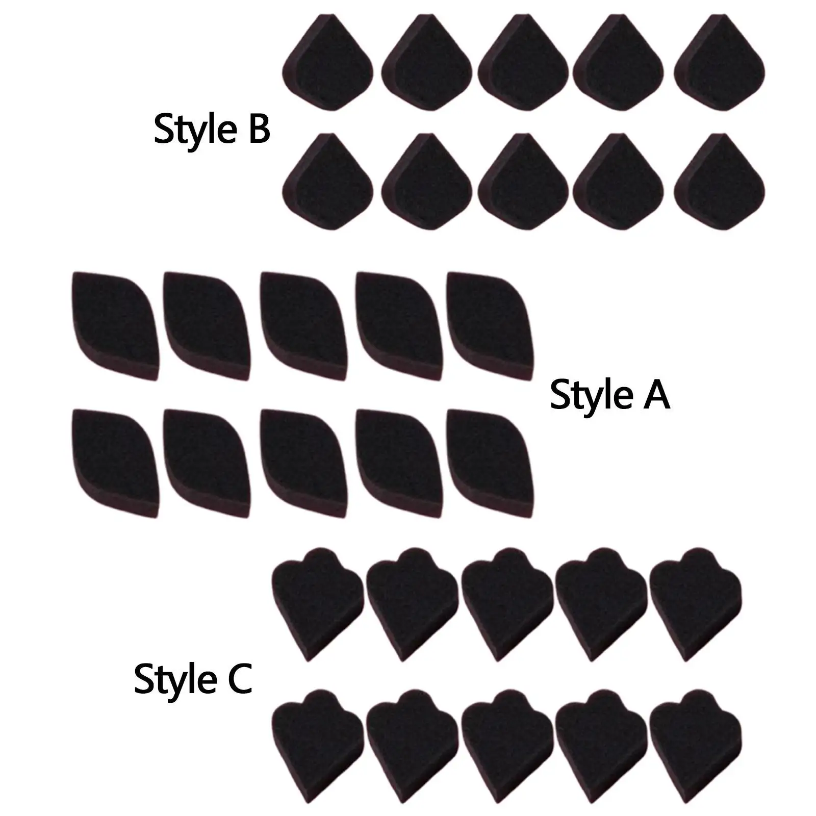 10 Stück Körperbemalungsschwämme, professionell für Kinder, tragbar, Großpackung für Make-up