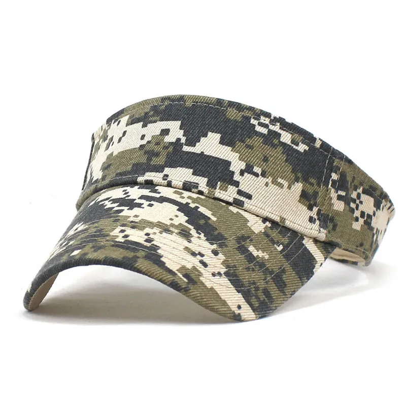 Polyester Camouflage Visors Adjustable Sun Protection Cap For Men and Women 03