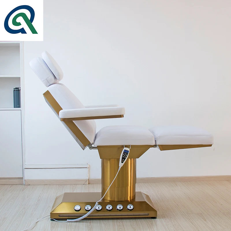 3 4 Motors Electric Facial Beauty Salon Bed Medical Spa Massage Treatment Table Podiatry Chair Aesthetic Tattoo Bed