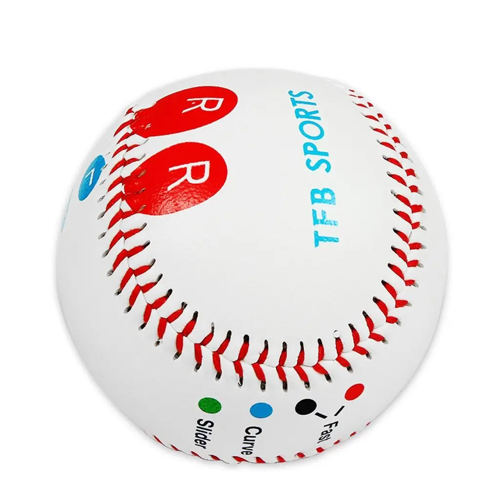 

Standard 9inch Pitch Training Baseball with Detailed Grip Instructions Pitching Practice Baseball Pitching Trainer Kit Soft Hard